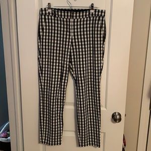 Express Columnist Ankle Checked Pant Sz 10L